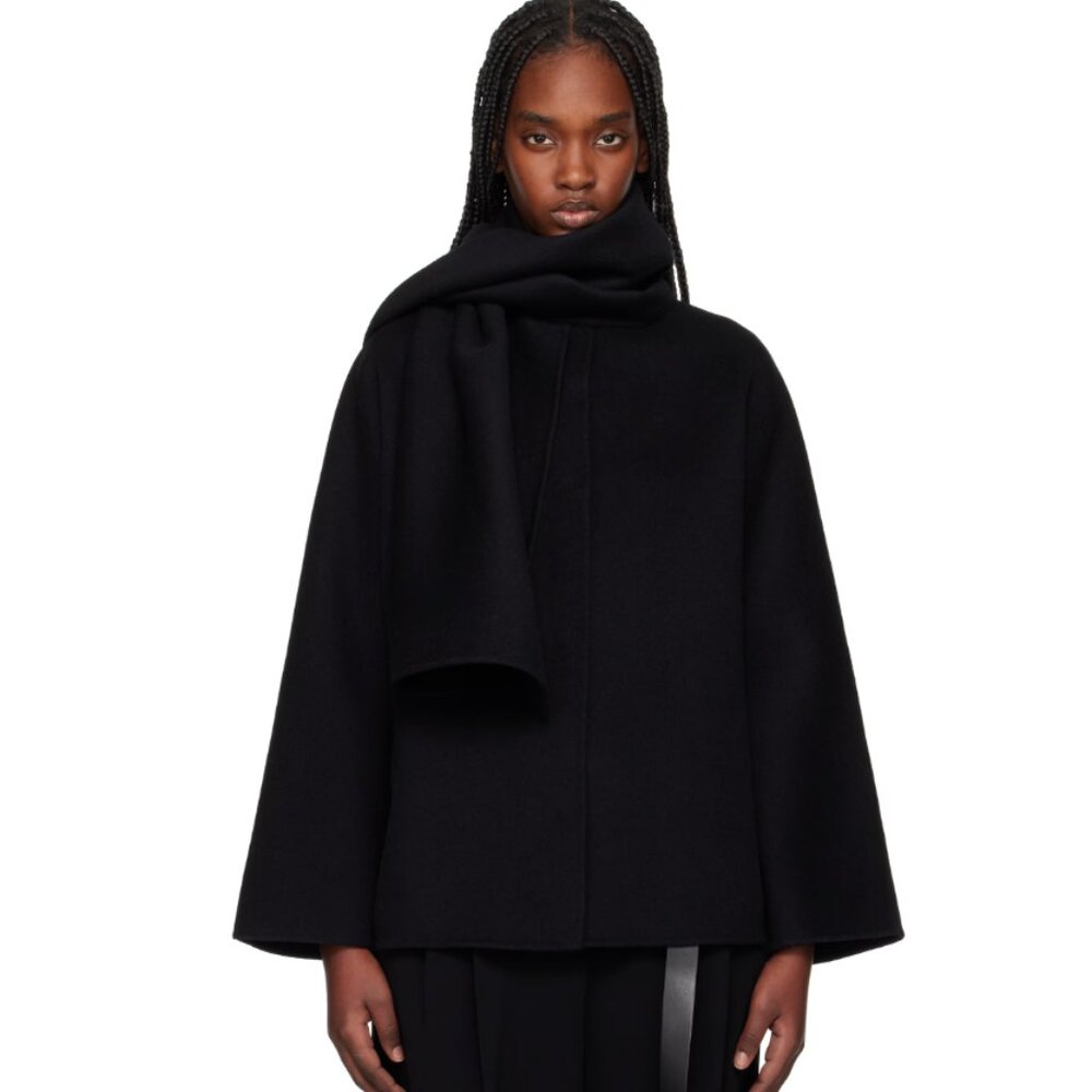 Max Mara Black Udente Jacket Size 42